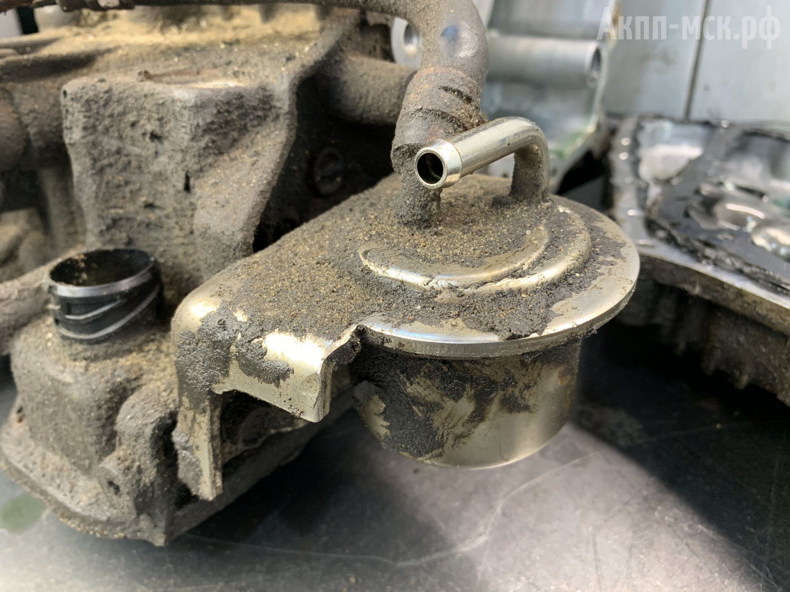 JF010E-Nissan-Teana-V6-фильтр-на-корпусе