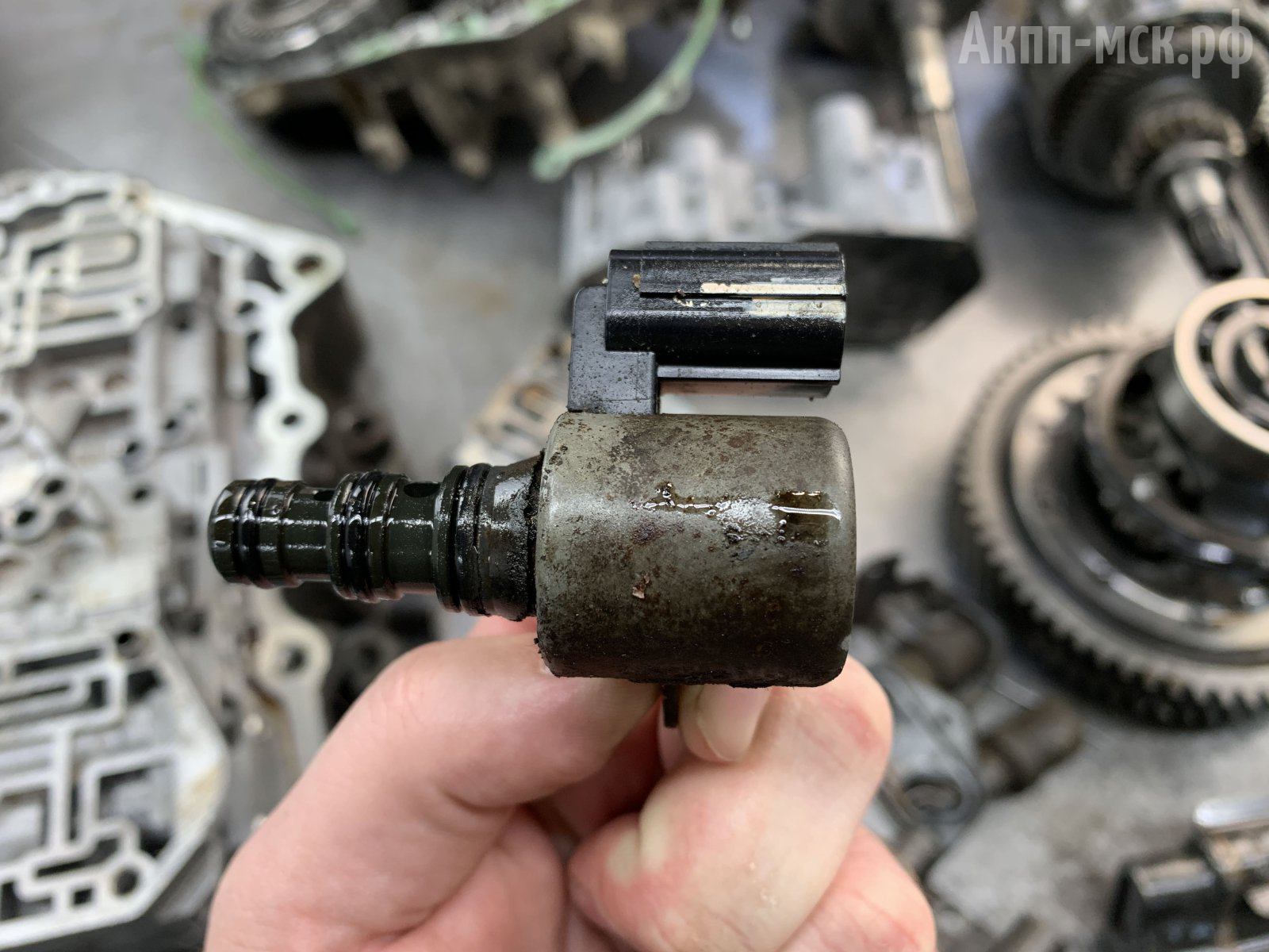 АКПП-BMXA-SLXA-Honda-Civic-7-соленоид-в-руках